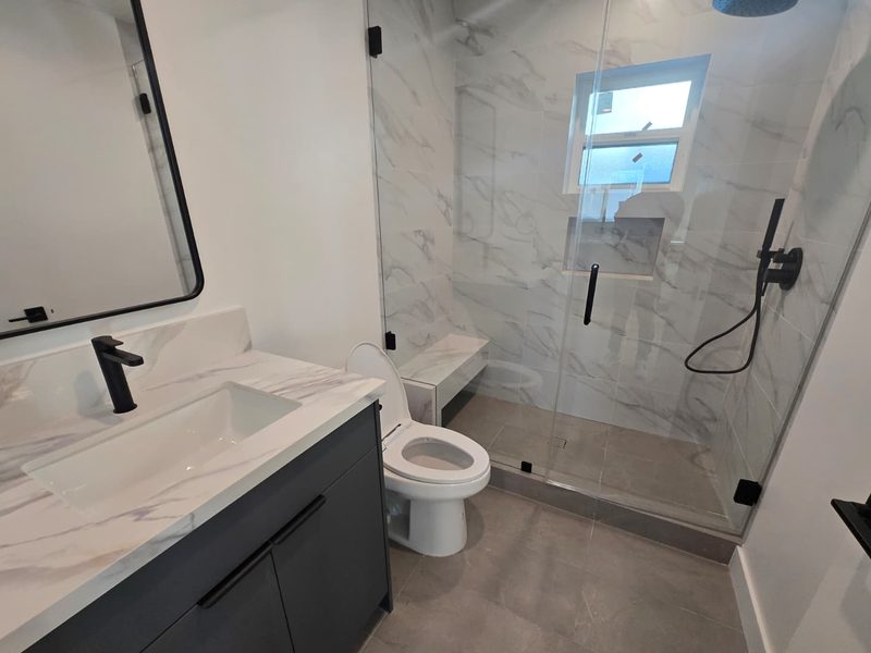 KRN ADU build: bath