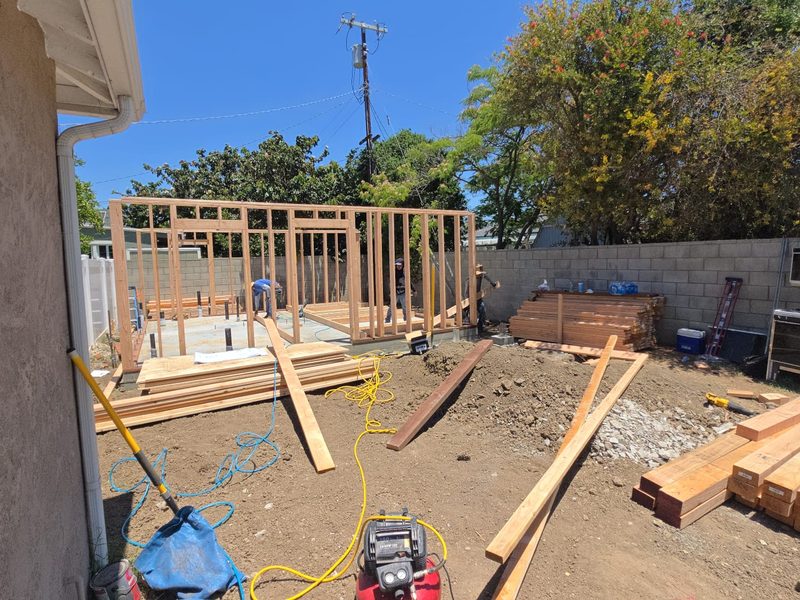 KRN ADU build: framing day